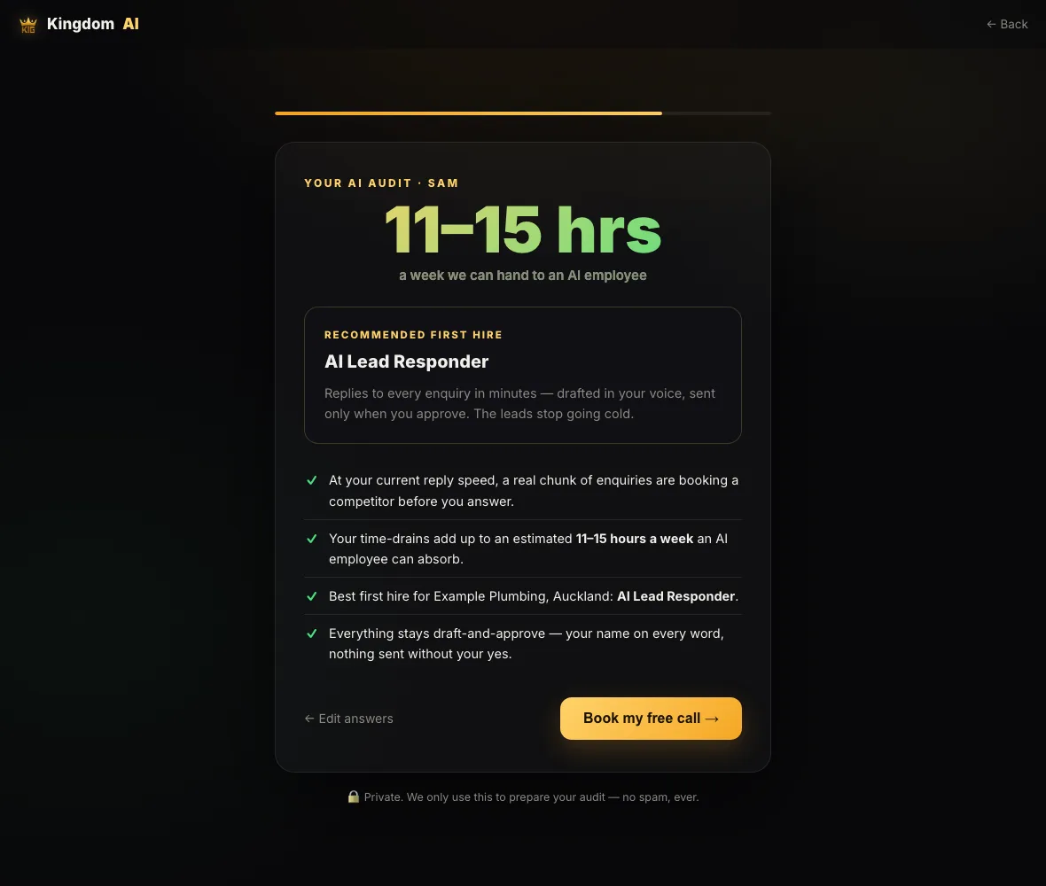 AI audit result